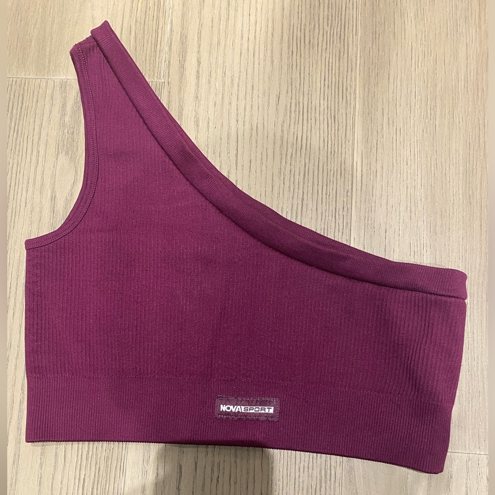 Cute off the shoulder workout top